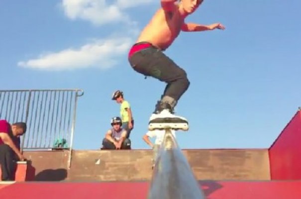 Concurs de agresive rollerblading la Constanţa